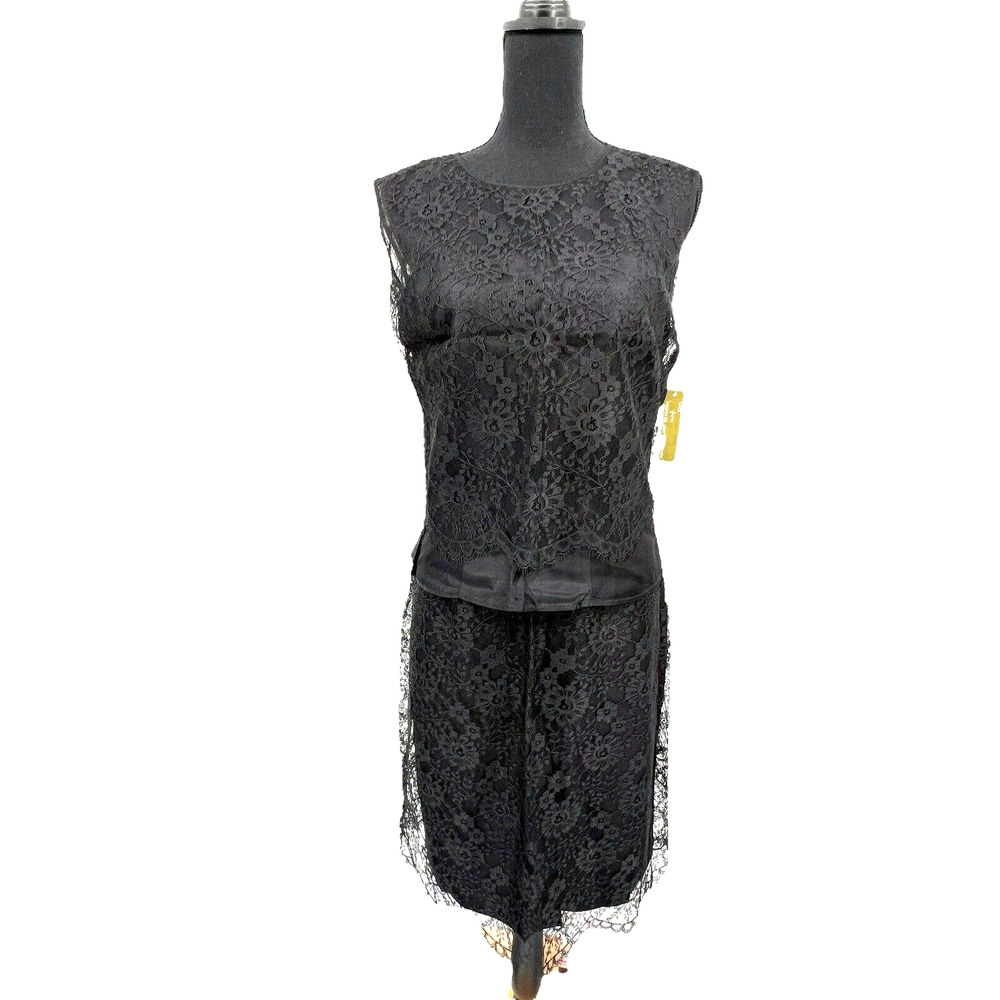 New SmartSet Sportswear Deadstock‎ Vintage 1940s Alcore Lace Blouse & Skirt Set